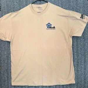 National police week 2014 T-shirt two XL tan